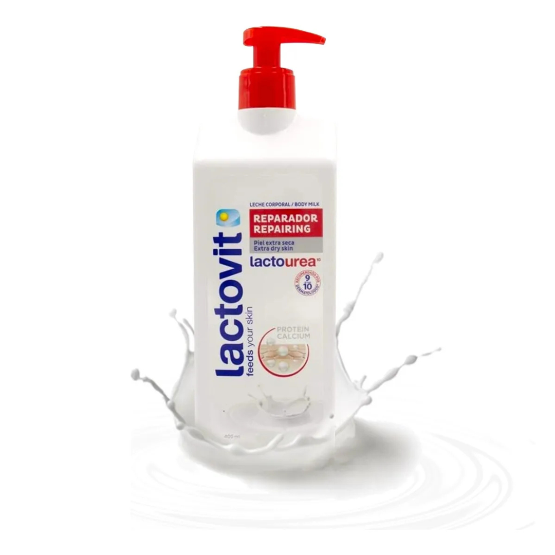 Crema corporal Lactovit "Lactourea" Nutrireparadora de 400ml