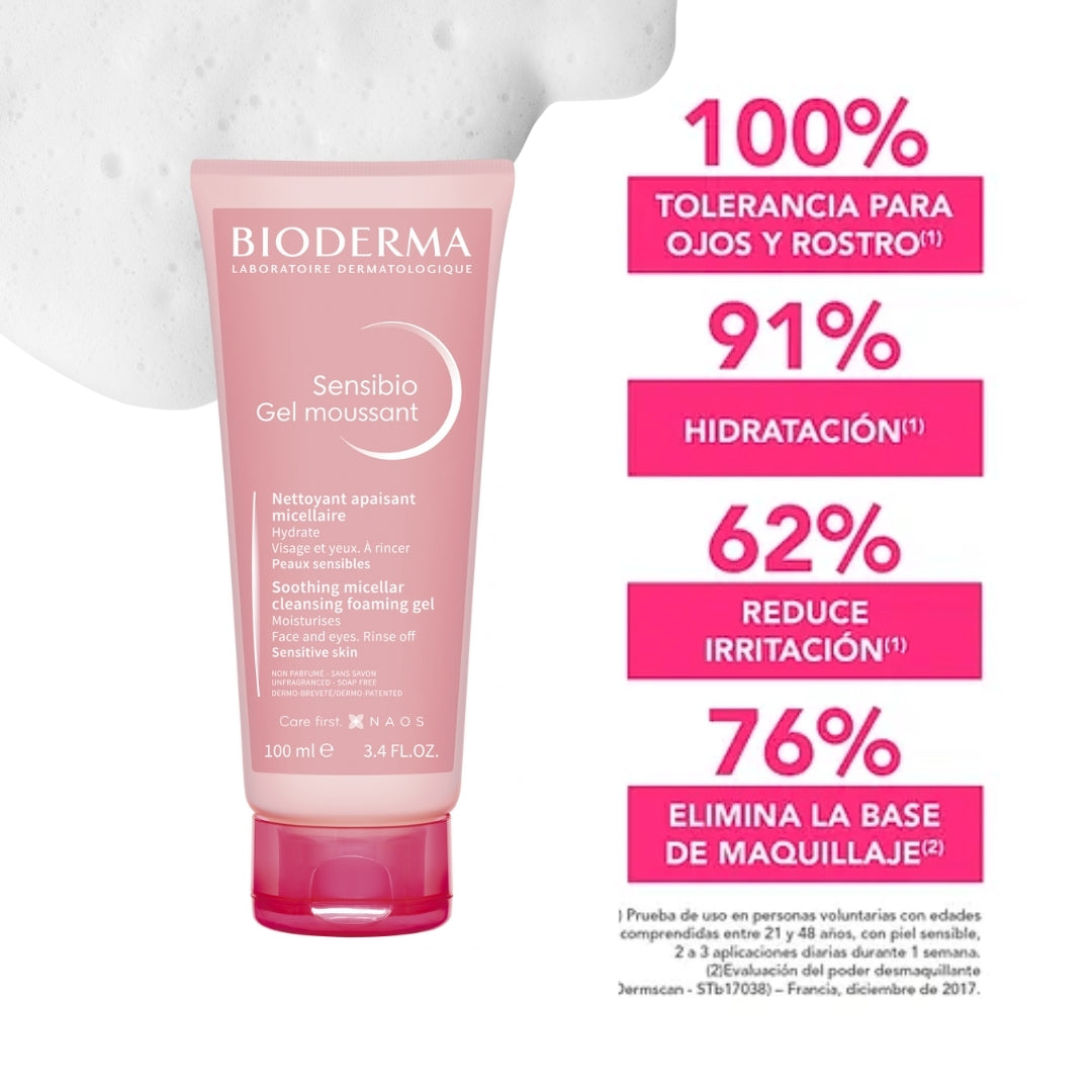 Bioderma Sensibio Gel Moussant 2 Pack (100 ml)