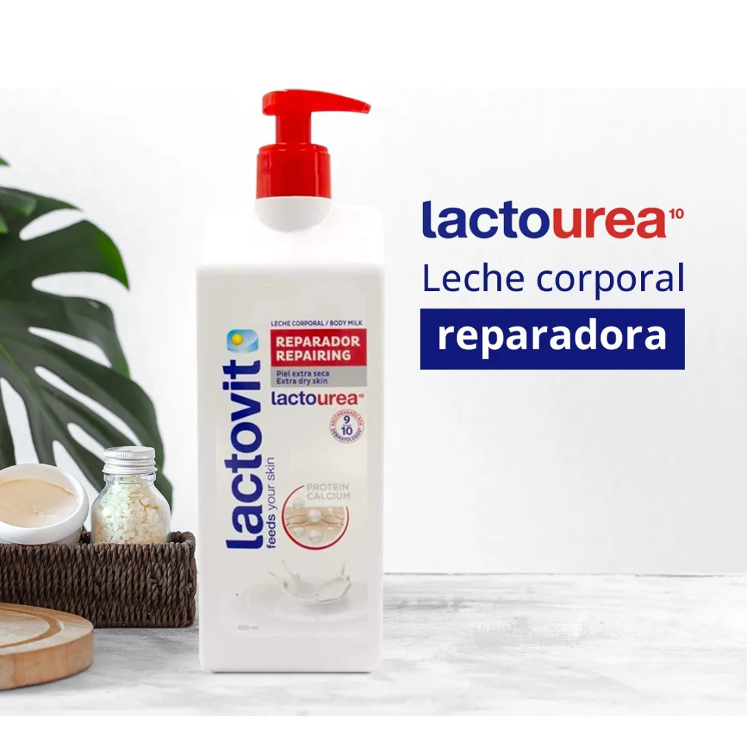 Crema corporal Lactovit "Lactourea" Nutrireparadora de 400ml