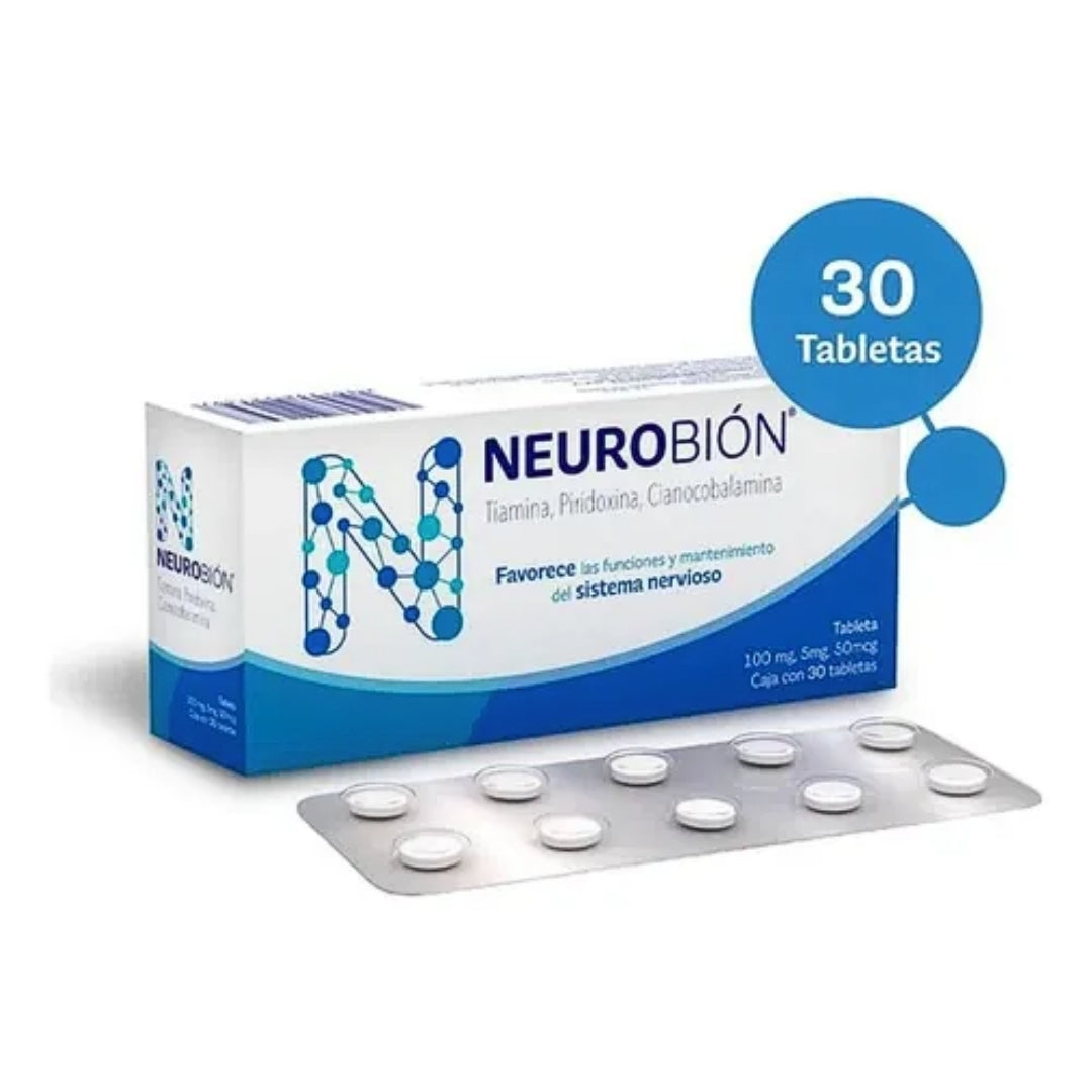 Vitaminas Neurobion (30 tabletas) 100 mg / 5 mg / 50 mcg