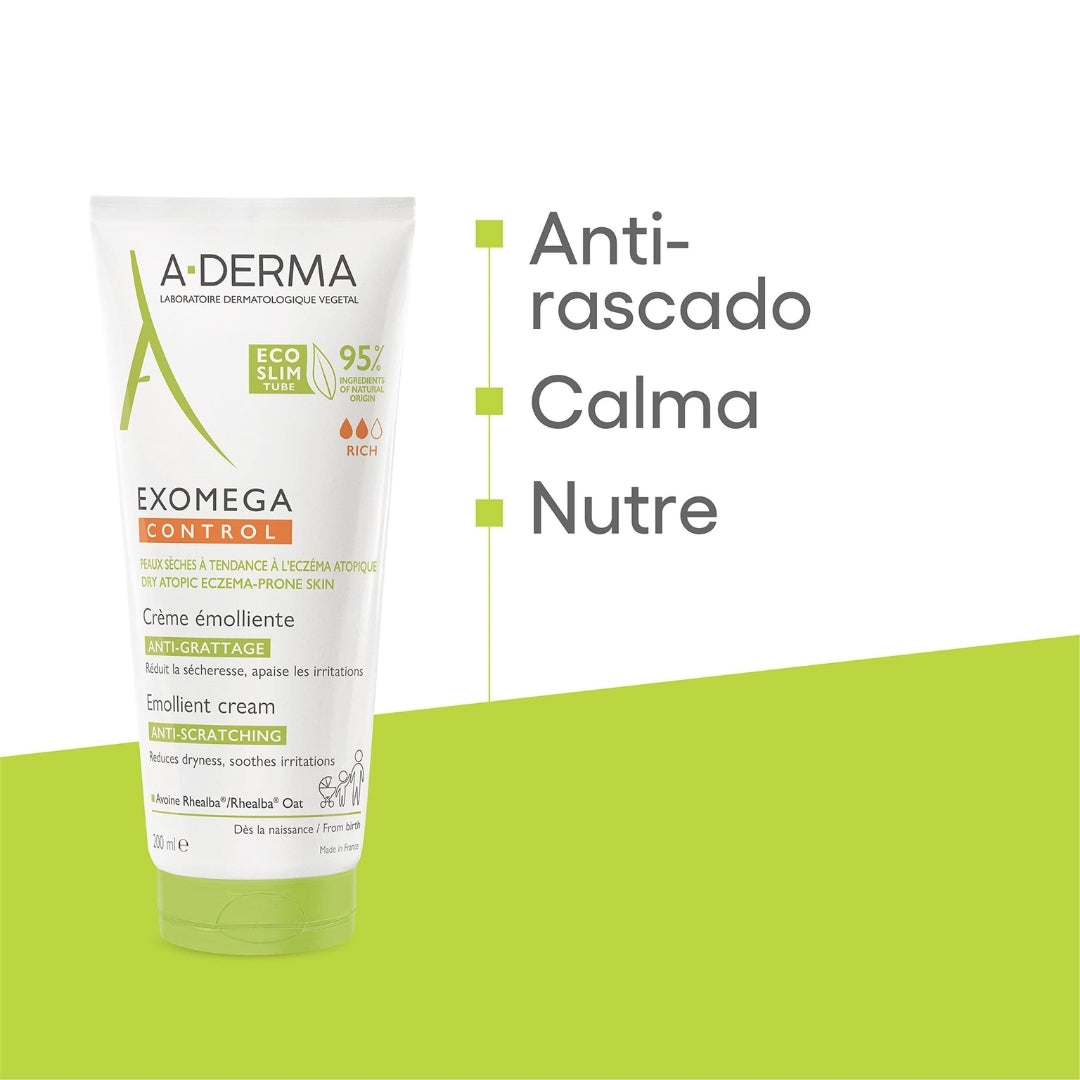 A- Derma Exomega Crema Emoliente (10 pzas de 5 ml c/u)