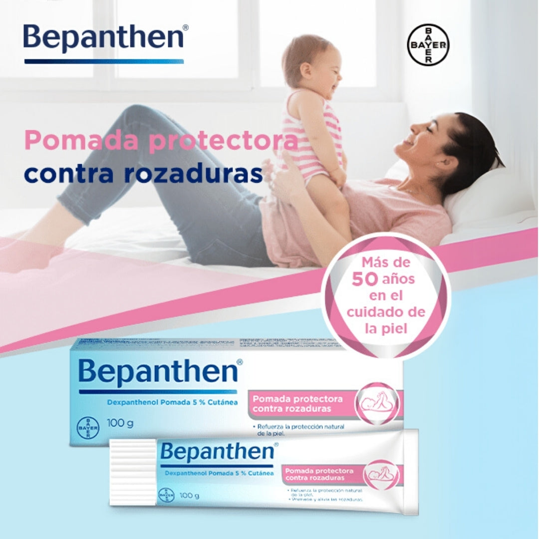 Bepanthen Pomada 5 % Cutanea Protectora Anti Rozaduras 100 G