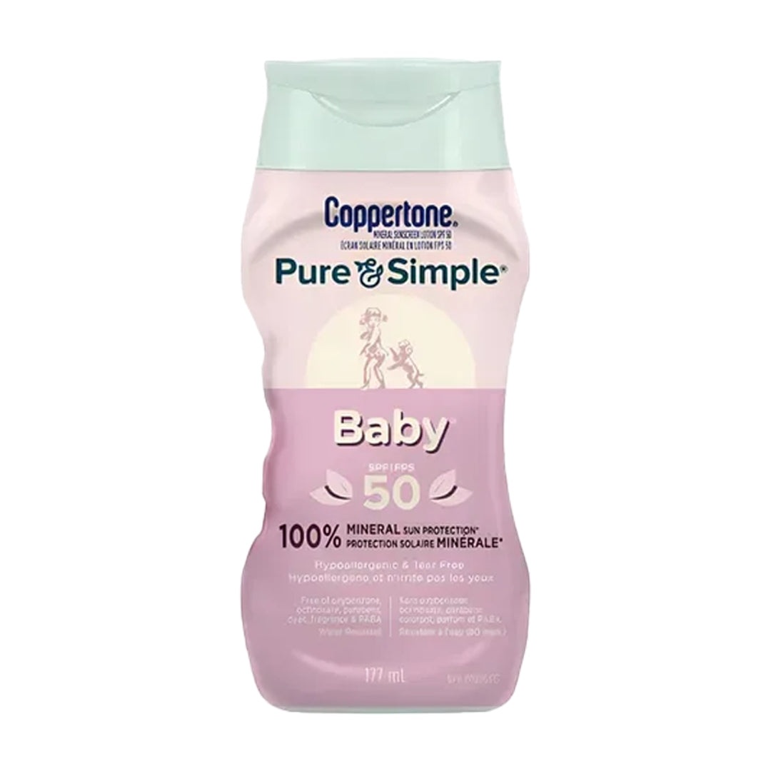 Coppertone Pure & Simple Protector Baby Spf 50 100% Mineral (177 gr)