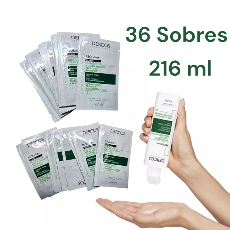 Dercos Shampoo Psolution Psoriasis Picazón Descama Vichy (216 ml.)