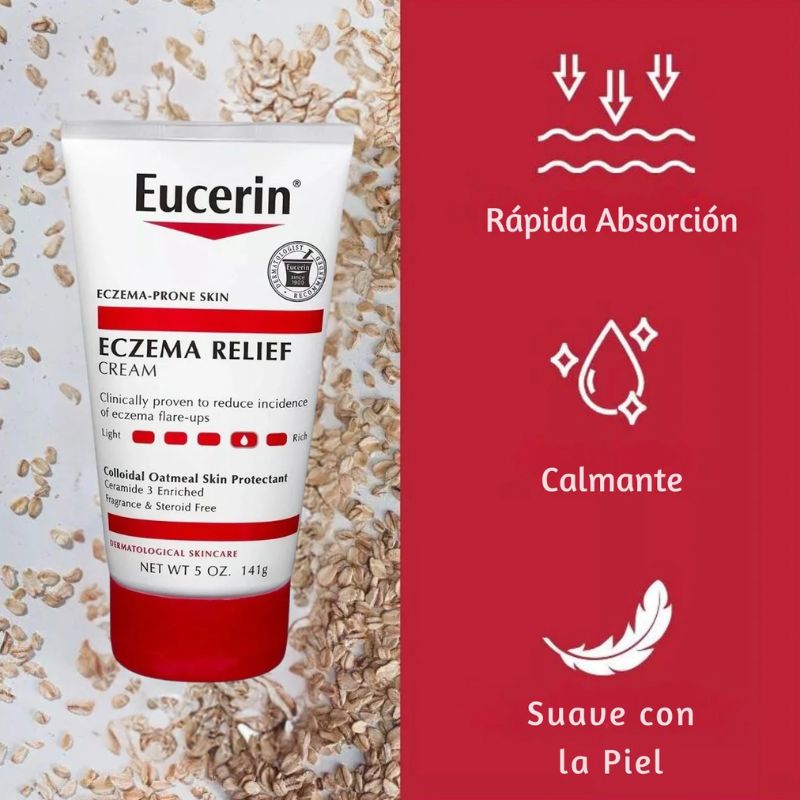 Eucerin Crema Eczema Relief piel seca (141 g)