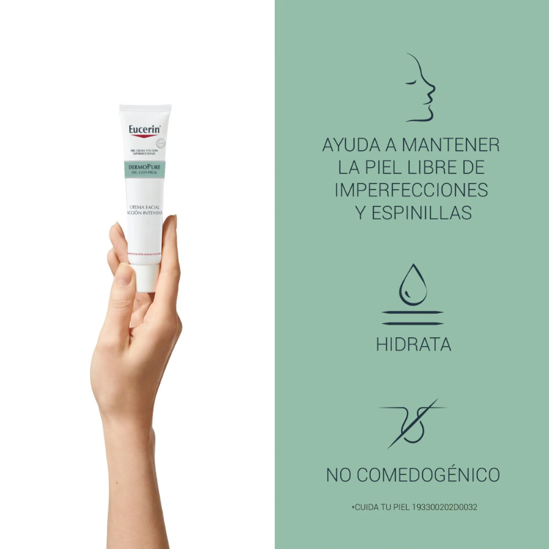 Eucerin Crema Facial Noche Acción Intensiva Dermopure (40 ml)