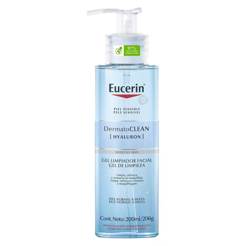 Eucerin Dermatoclean Gel Limpiador Facial para piel normal a mixta (200 ml)