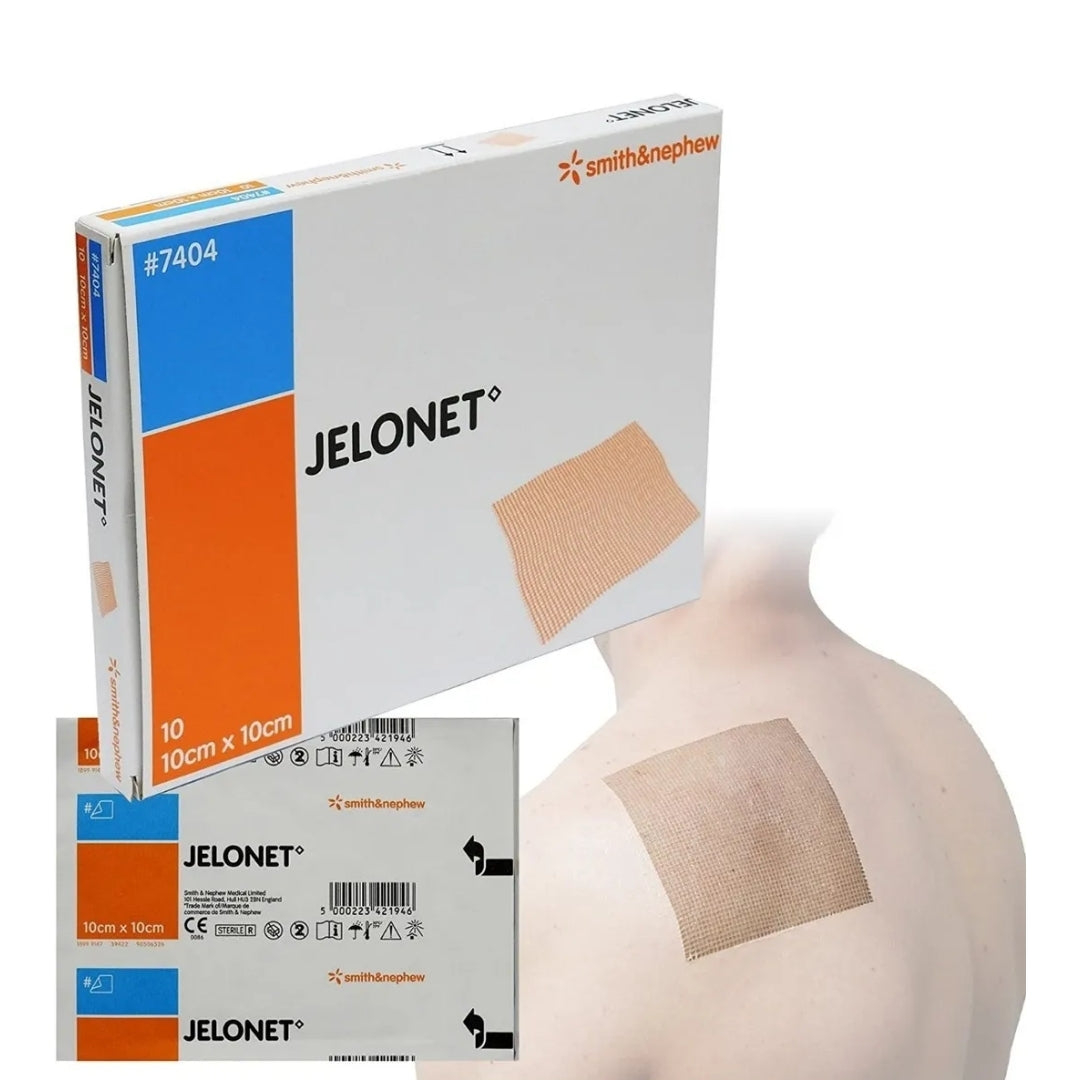Jelonet 10*10cm Smith & Nephew 10 Piezas Gasa Parafinada