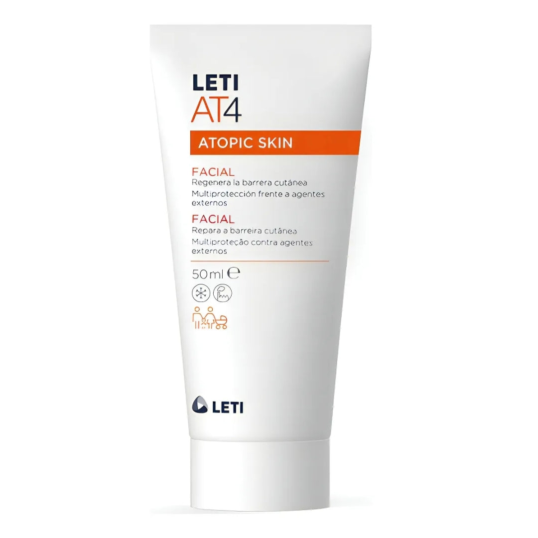 Leti AT4 Piel Atopica y Seca Crema Facial 50ml