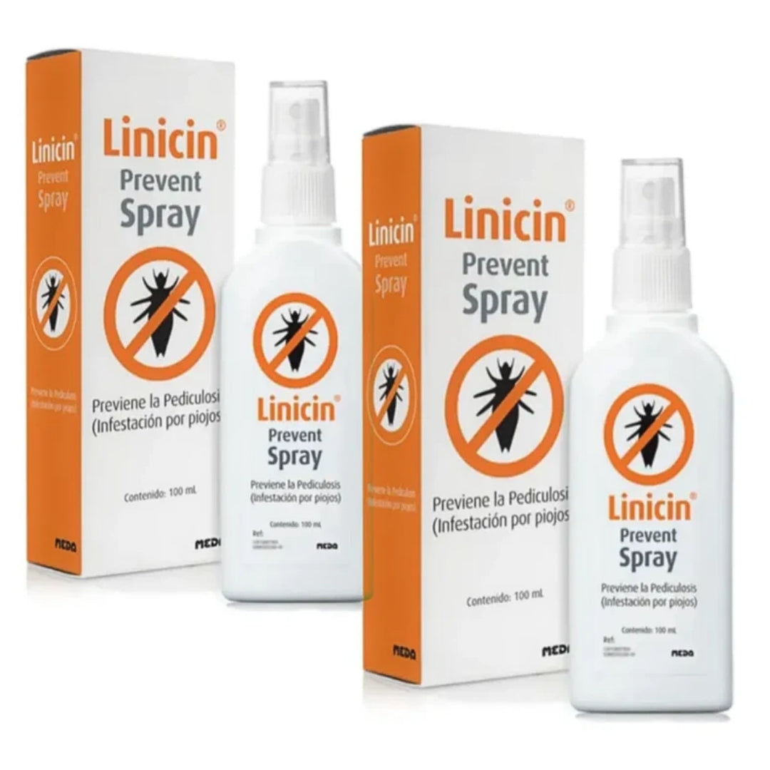 Linicin Prevent Spray Anti Piojos 2 Pack (100 ml)