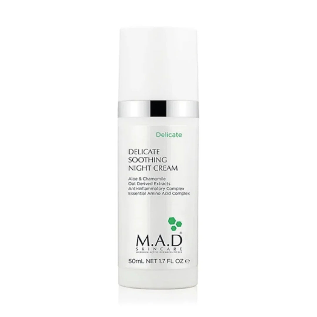 MAD Delicate Soothing Night Crema Calmante y Humectante (50 gr)