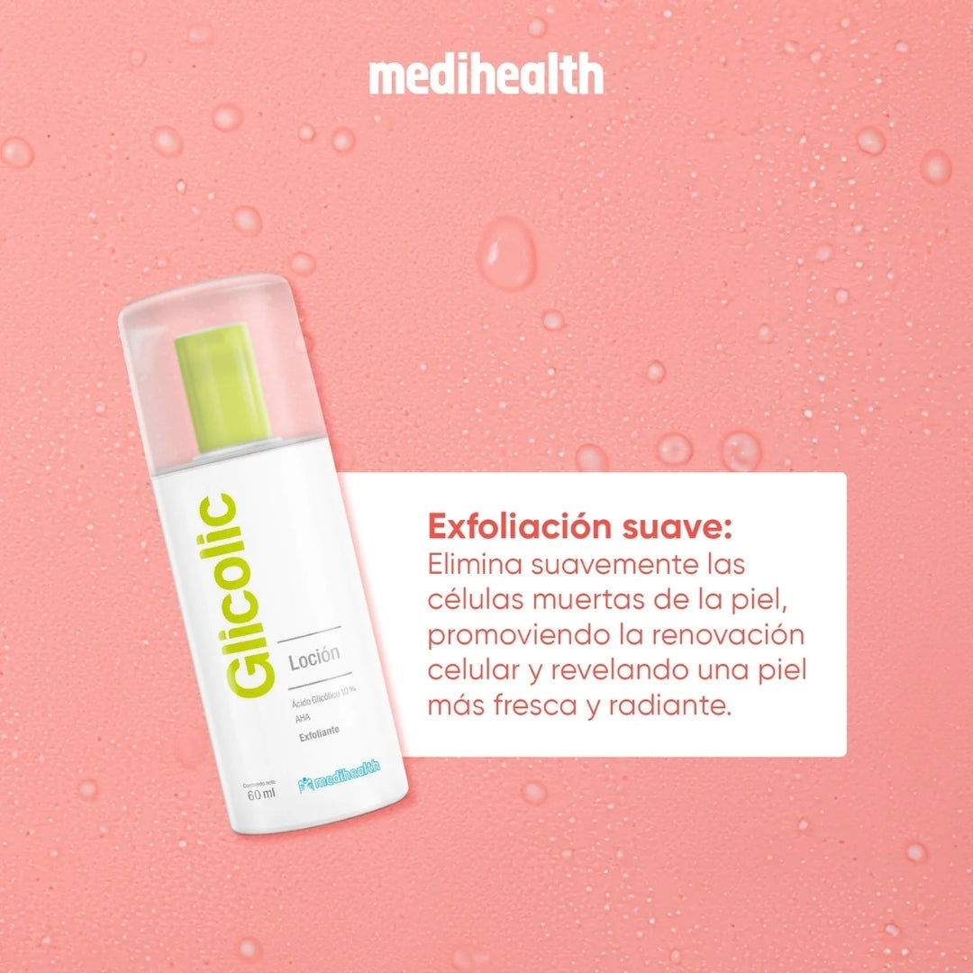 Medihealth Glicolic Locion Humectante Y Efec Exfoliante (60 ml)