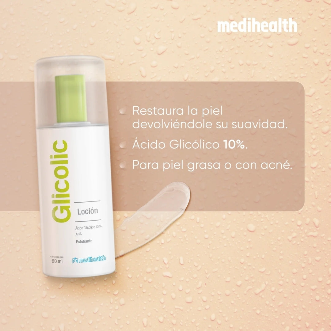 Medihealth Glicolic Locion Humectante Y Efec Exfoliante (60 ml)