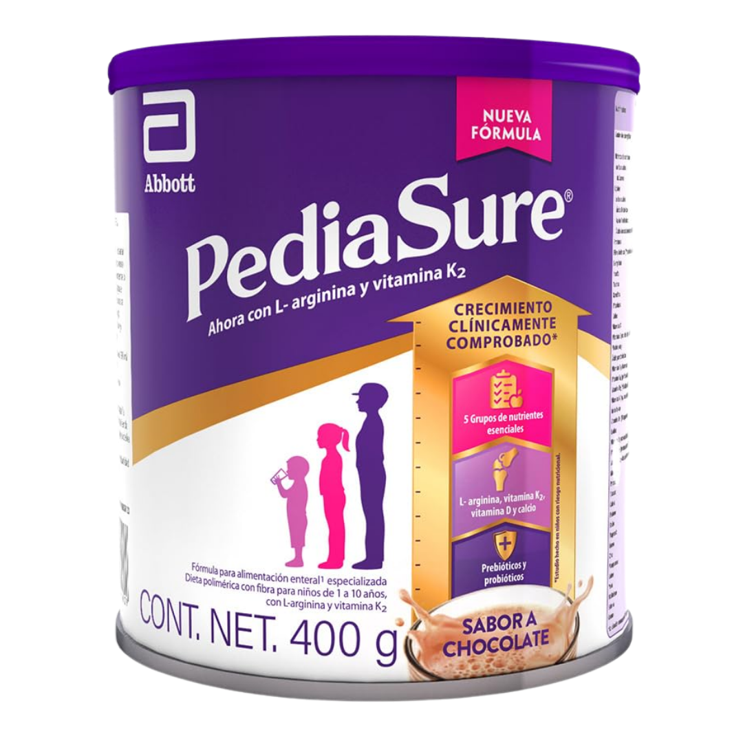 Suplemento Pediasure Sabor a Chocolate, en polvo (400 g por bote)