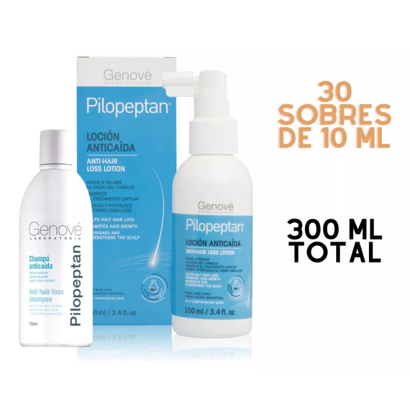 Pilopeptan Pack Locion Anticaida 150 ml Y Champú 150 ml Sobres