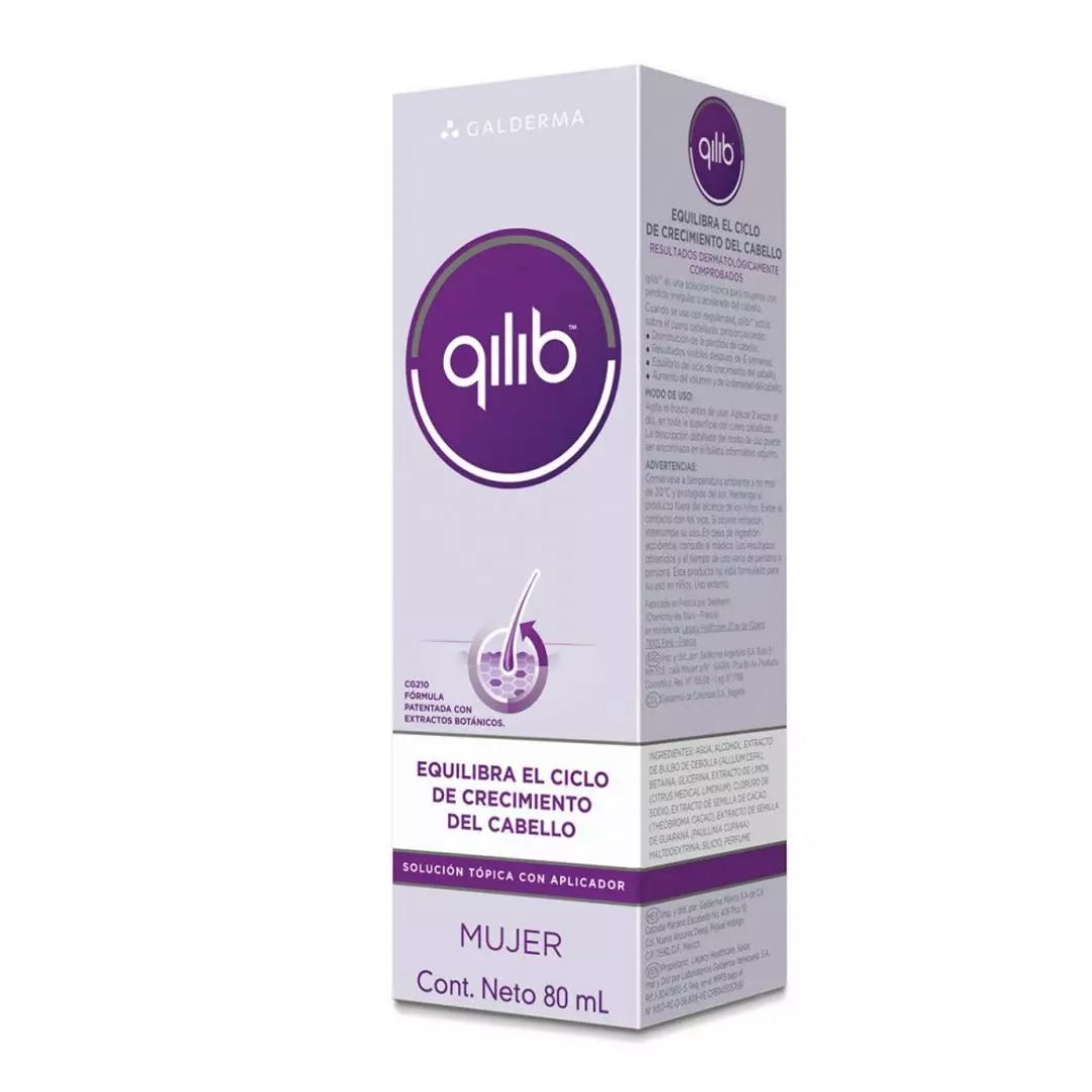 Qilib Crecimiento Del Cabello Mujer de Galderma (80 ml)