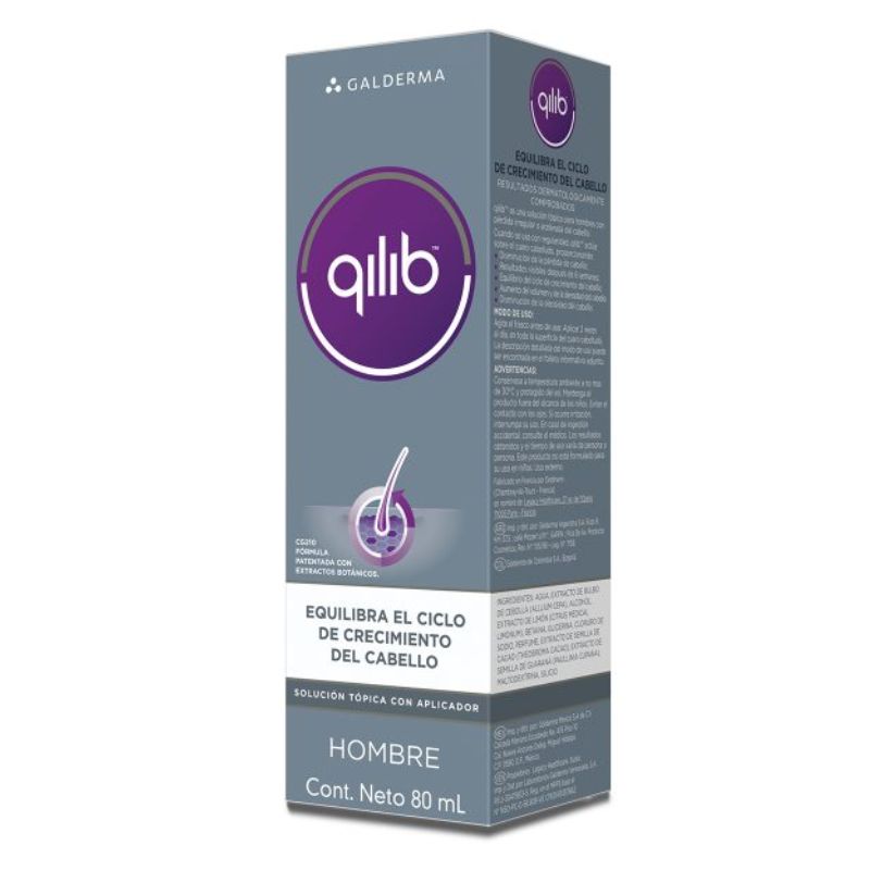Qilib Tratamiento Caída de Cabello Hombre Solución Tópica (80 ml)
