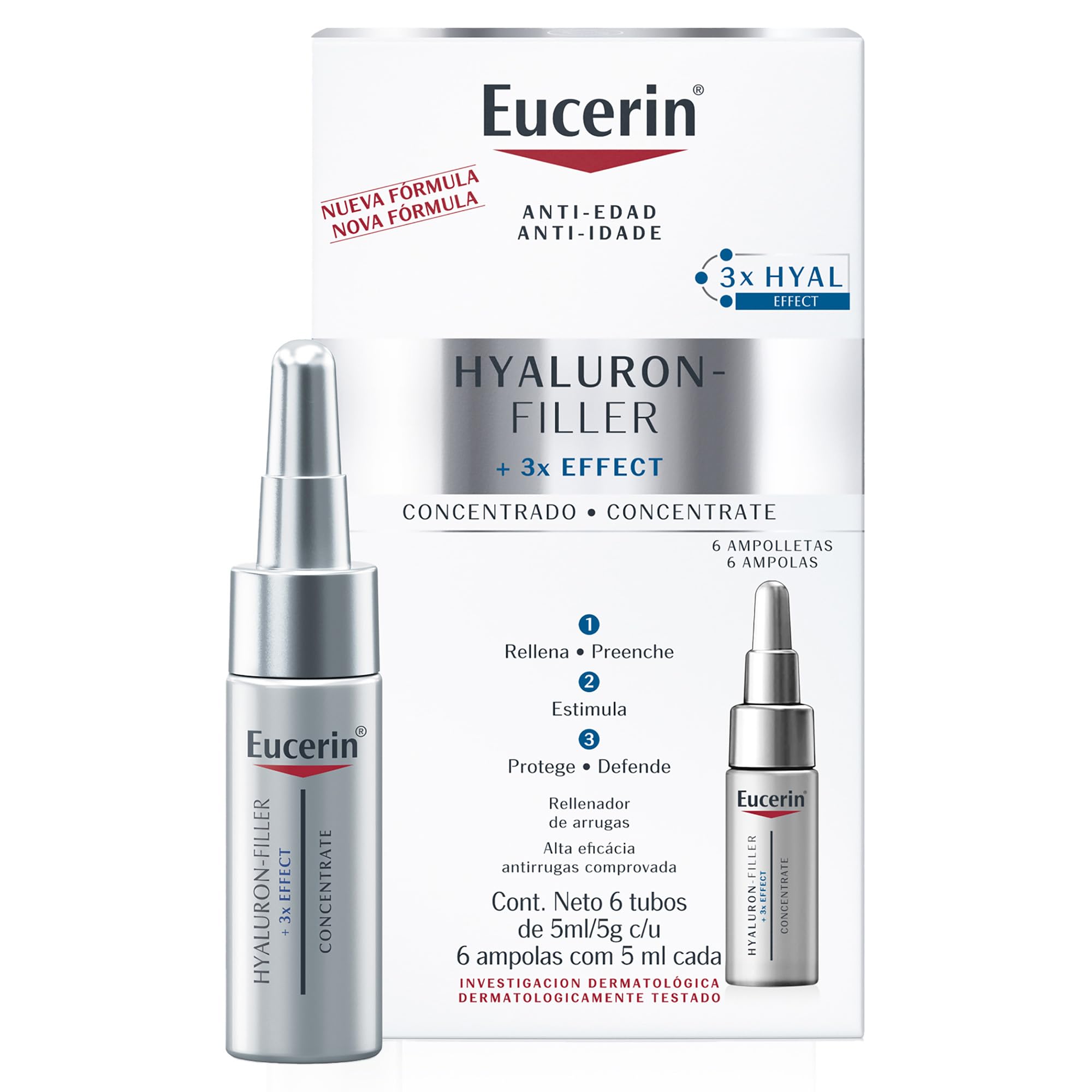 Eucerin Hyaluron-filler Sérum para líneas de expresión 6 Pack (5 ml c/u)