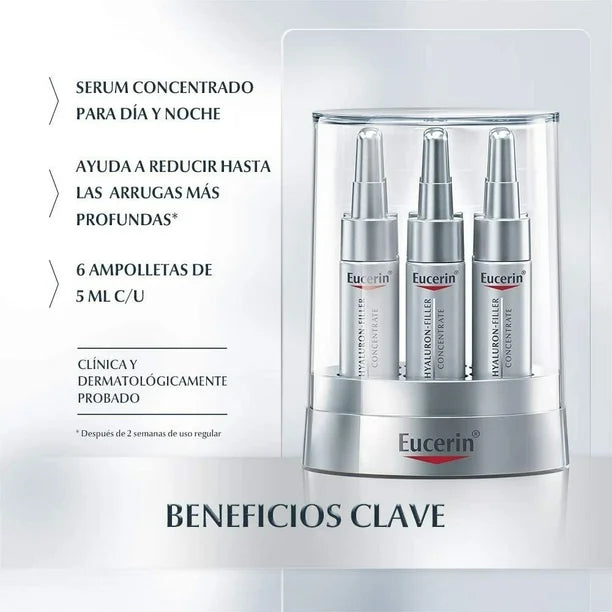 Eucerin Hyaluron-filler Sérum para líneas de expresión 6 Pack (5 ml c/u)