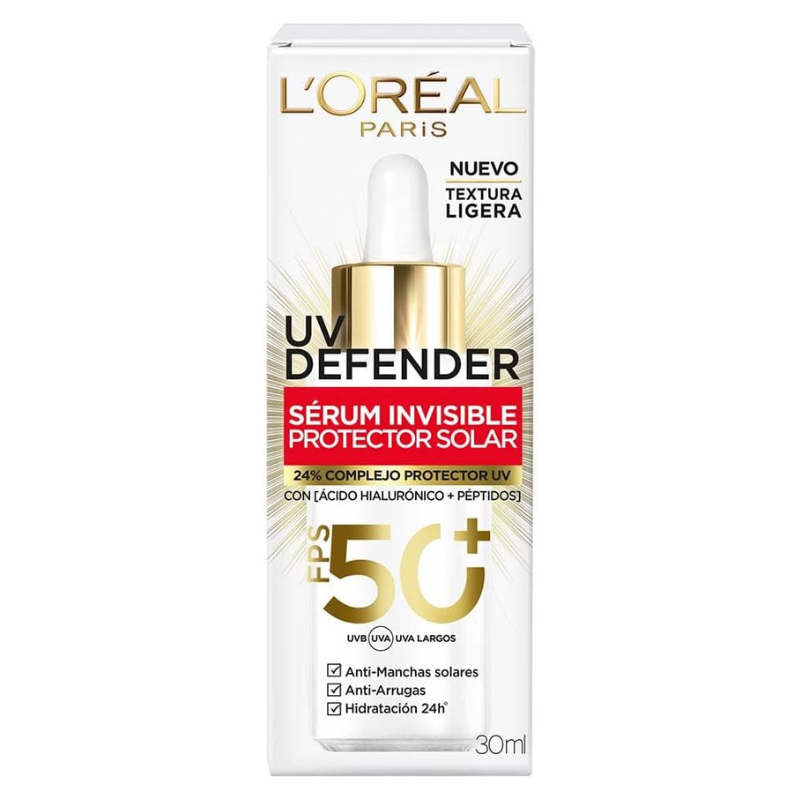 Sérum Protector Solar Invisible Fps 50+ Anti Manchas Y Lineas L'Oréal