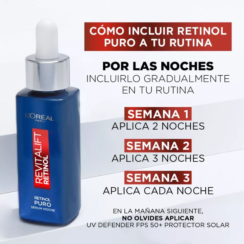 L'oréal Paris Revitalift Retinol Puro Sérum De Noche (30 ml.)
