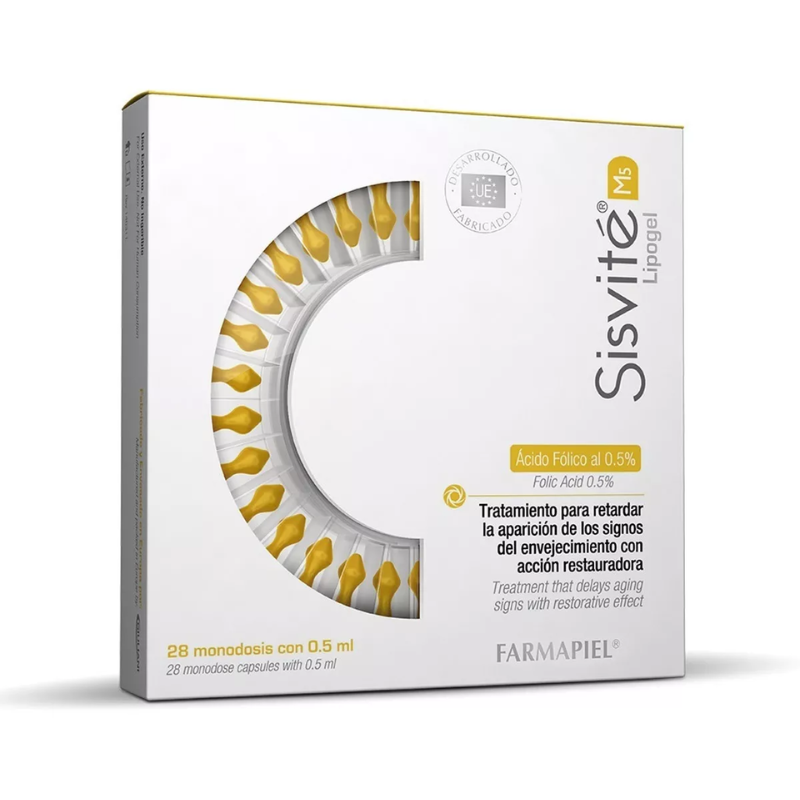 Sisvité M5 Ácido Fólico 28 monodosis con (0.5 ml c/u)