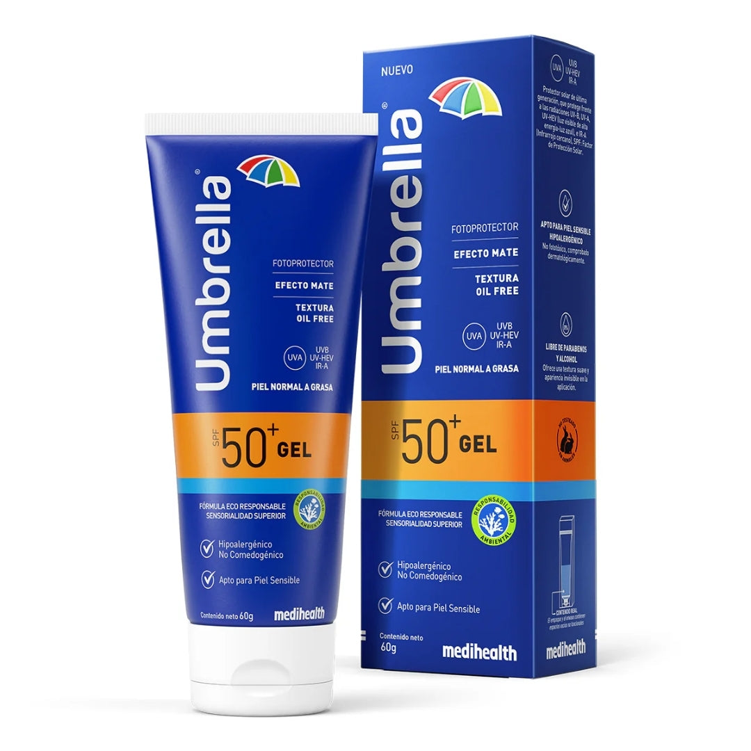 Umbrella Gel Spf5 50+ 60g, Piel Normal Y Grasa Efecto Mate