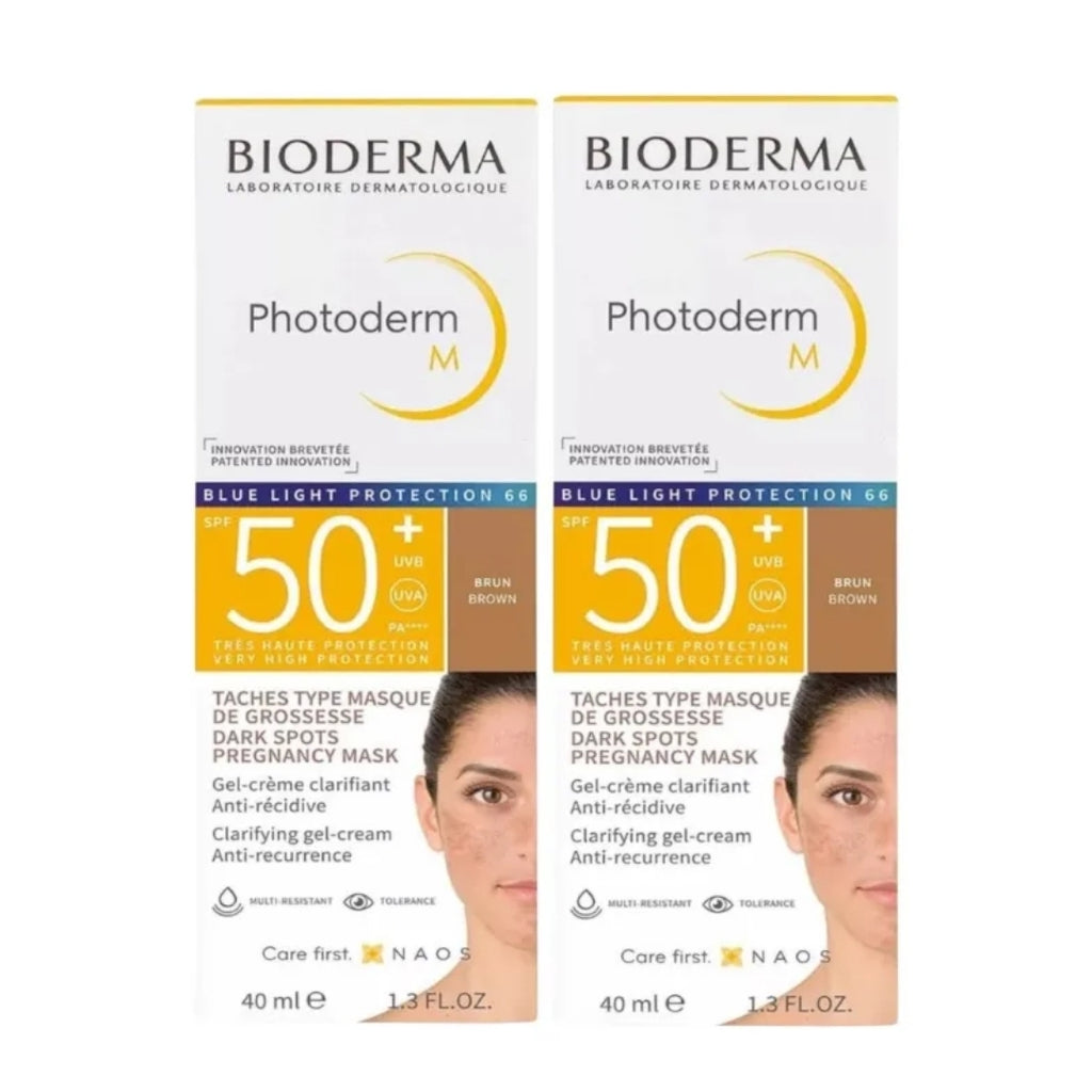 Bioderma Protector Solar Photoderm M 50fps T. Brown 2 Pack (40 ml)
