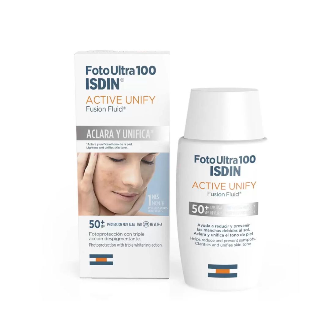 ISDIN Active Unify Aclara y Unifica SPF 50+ (50 ml)