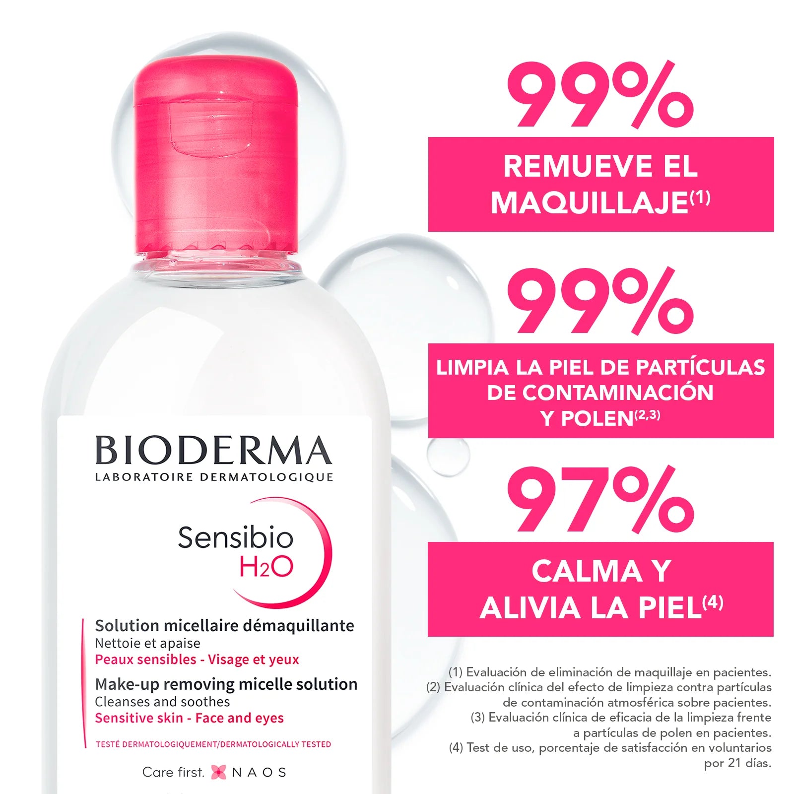 Agua Micelar Bioderma Sensibio H2o P Rosacea Sensible 250ml