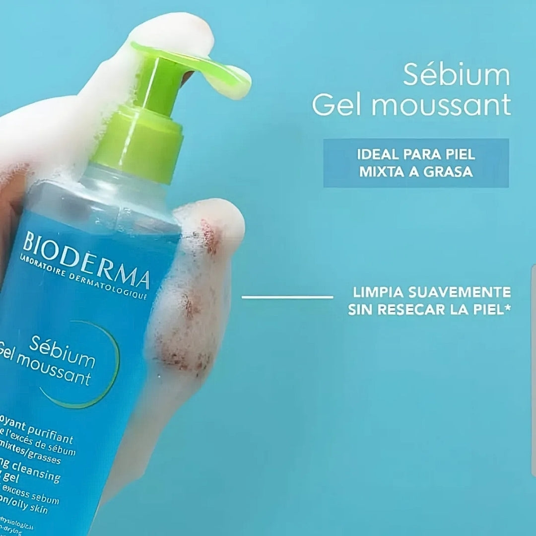 Bioderma Gel Moussant Sebium 200ml Piel Mixta, Grasa