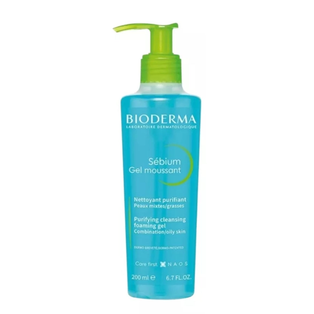 Bioderma Gel Moussant Sebium 200ml Piel Mixta, Grasa