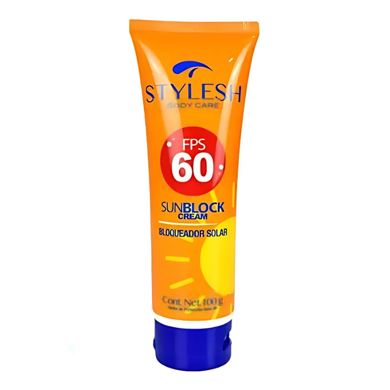 Bloqueador Solar Stylesh Fps 60, Crema, 100ml