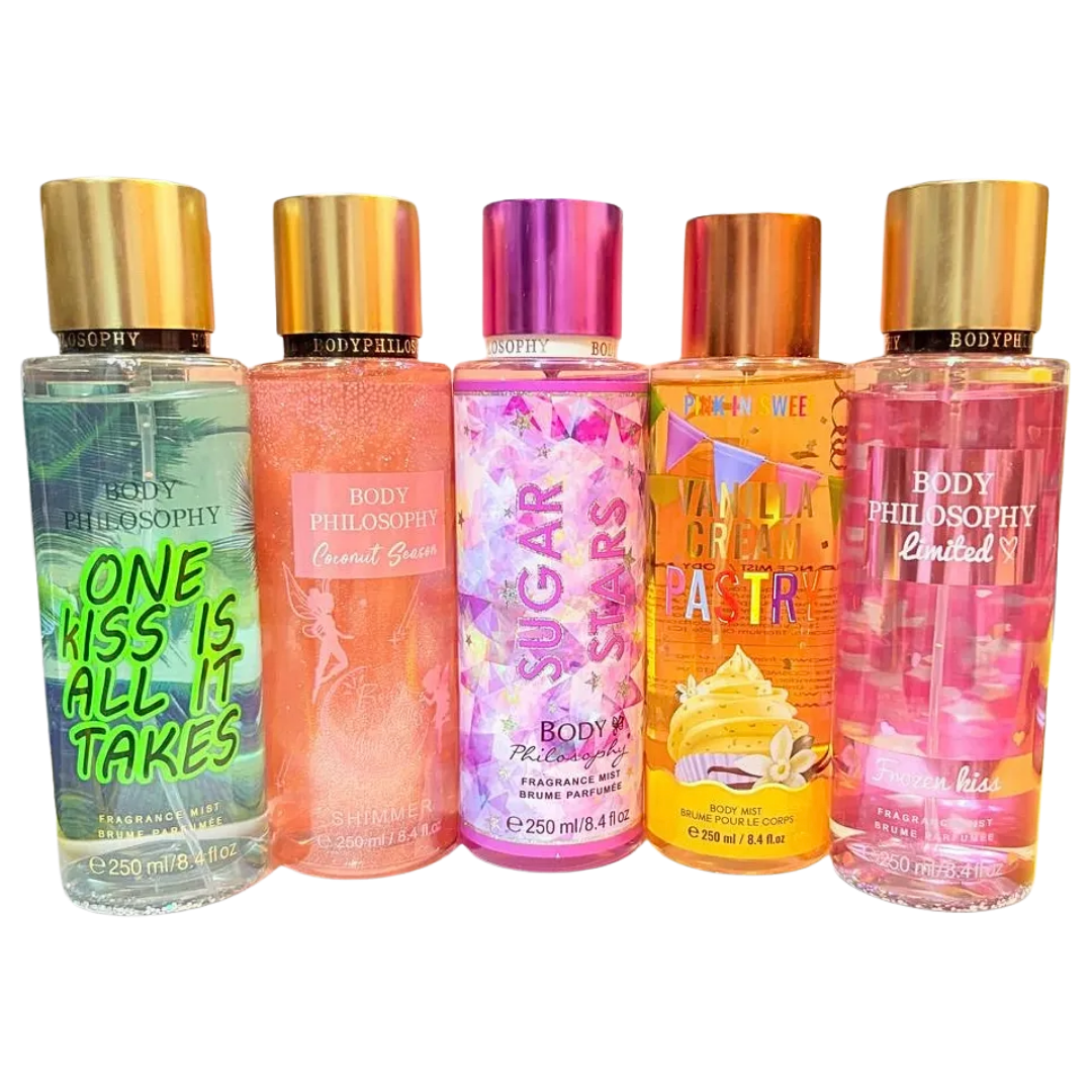 Body Philosophy (250ml c/u) 5 Pack Body Spray