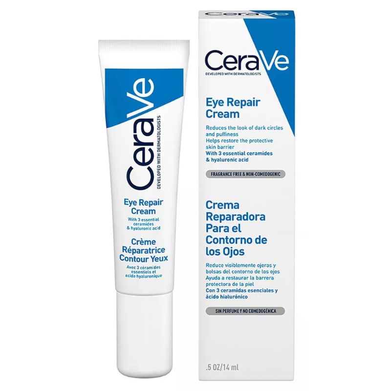 Crema Reparadora Cerave Contorno De Ojos Niacinamida 14 Ml