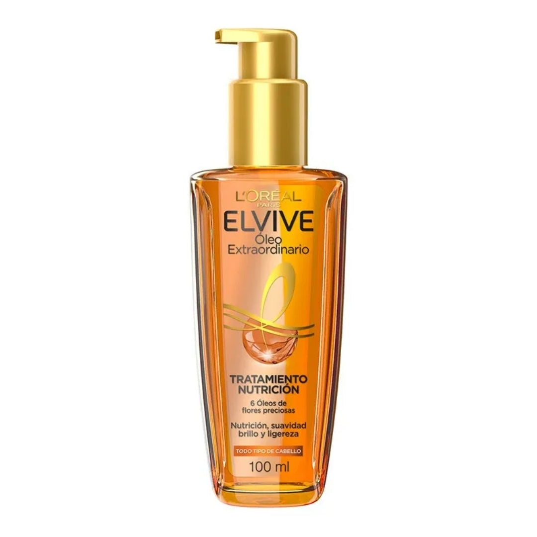 Elvive Óleo Extraordinario con 6 óleos de flores preciosas (100 ml) de L'Óreal Paris