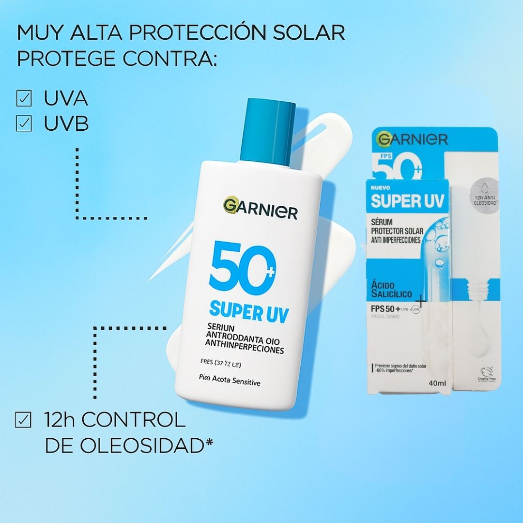 Garnier Super Uv Serum Protector Con Acido Salicilico (40 ml)