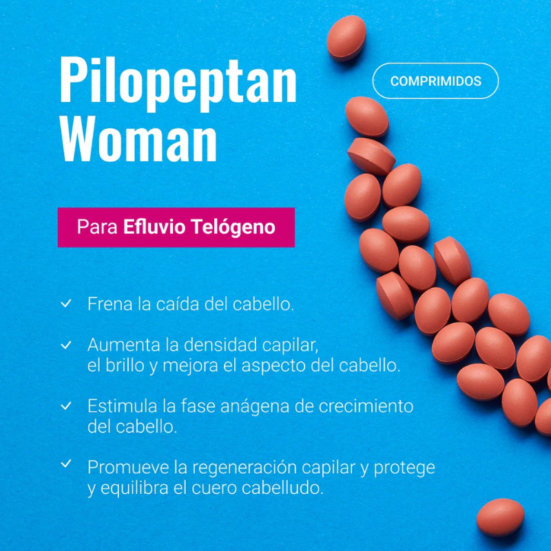 Genove Pilopeptan Woman 64 Comprimidos Muestras Para 2 Meses
