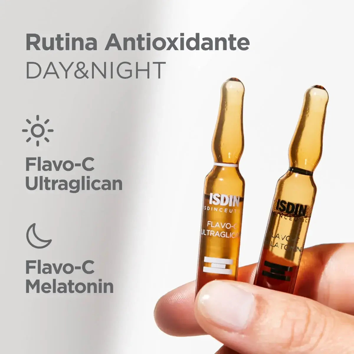 Isdin FLAVO-C ULTRAGLICAN + MELATONIN Sérum Día y Noche