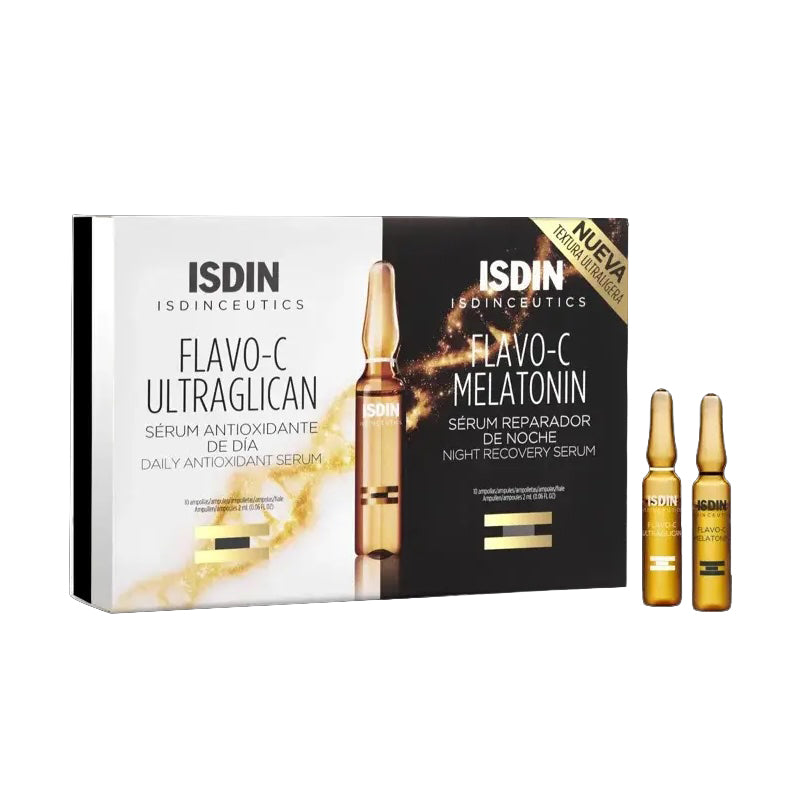 Isdin FLAVO-C ULTRAGLICAN + MELATONIN Sérum Día y Noche