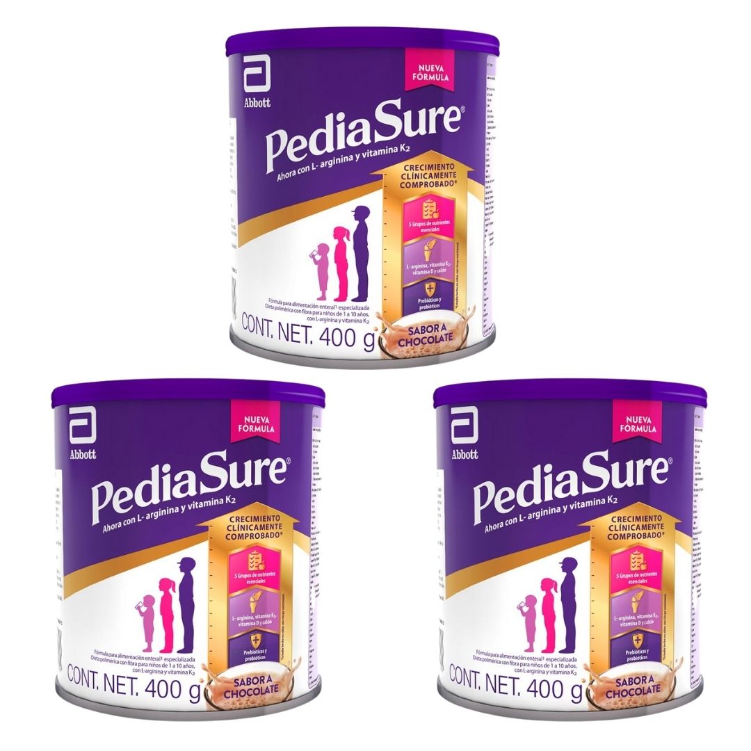 Suplemento Pediasure Sabor a Chocolate, en polvo (400 g por bote)