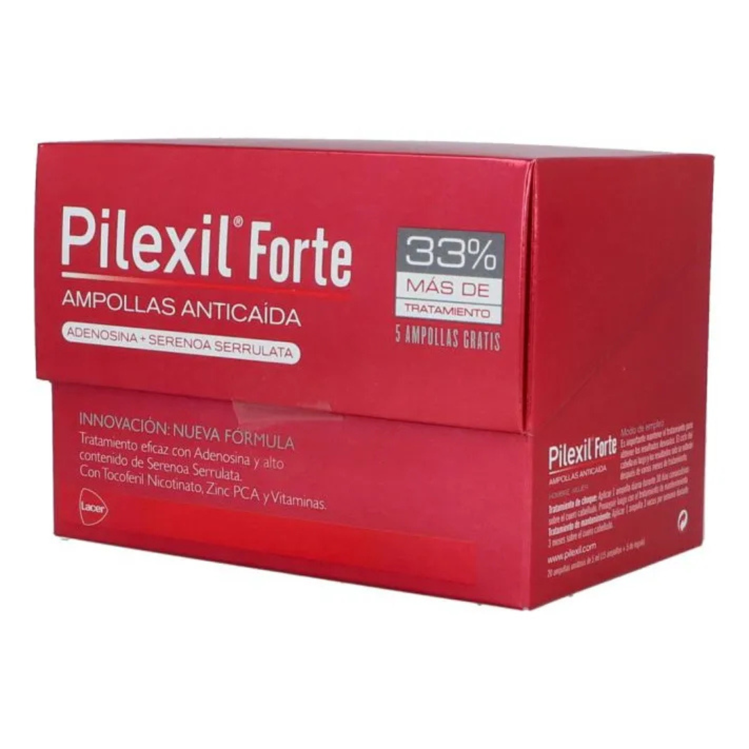 Pilexil Forte Anticaída 15 + 5 Ampolletas de 6 ml c/u
