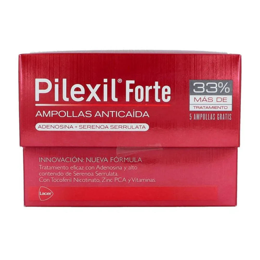 Pilexil Forte Anticaída 15 + 5 Ampolletas de 6 ml c/u