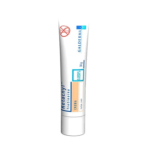 Retacnyl Tretinoina Crema 0.050% Acné Comedones Pústulas (30 g)