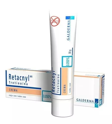 Retacnyl Tretinoina Crema 0.050% Acné Comedones Pústulas (30 g)